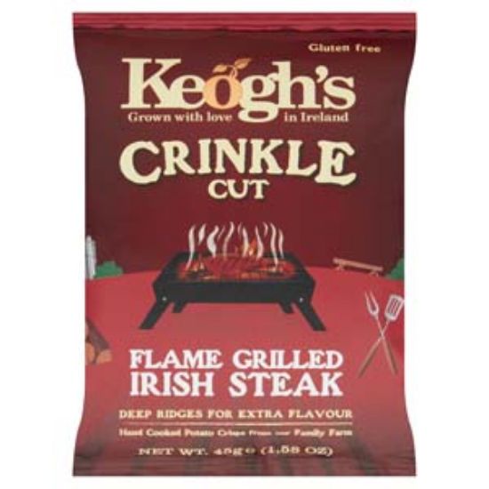 Picture of Keoghs Flame Grilled Steak Crinkle 45gx24